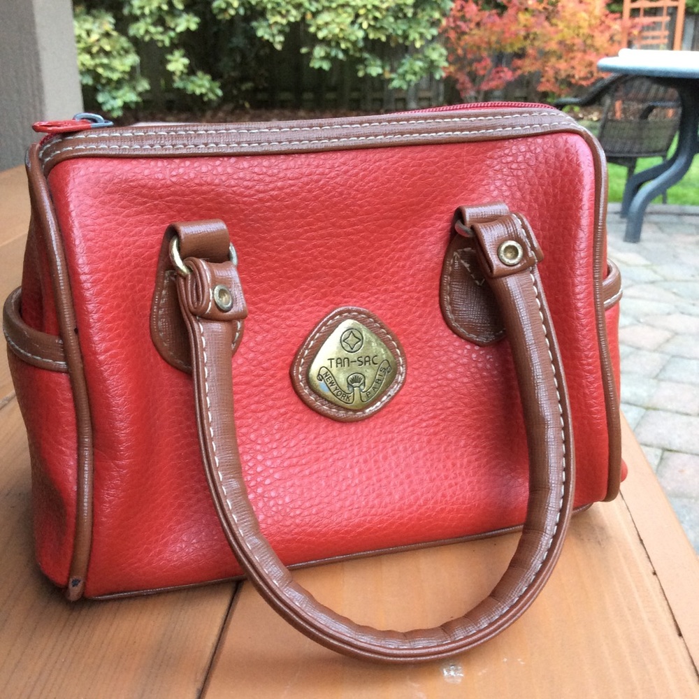 Tandem of Calif bag plaid lining small Tan Sac